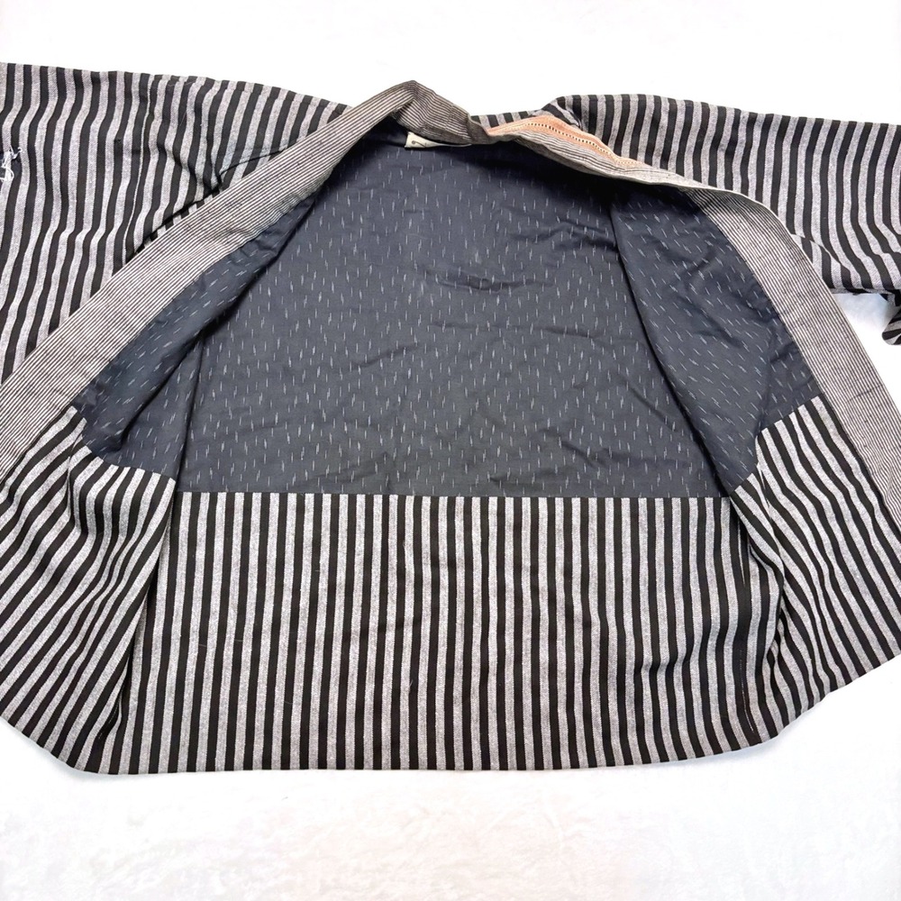RARE Sandra Betzina Kimono Haori Jacket Black White Artisan Avant-Garde OOAK - Picture 13 of 14